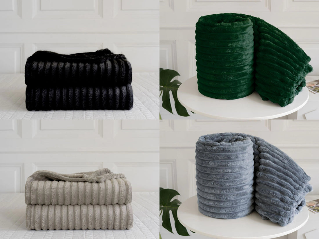 Luxury Jumbo Chunky Cord Fur Blanket - TheComfortshop.co.uk