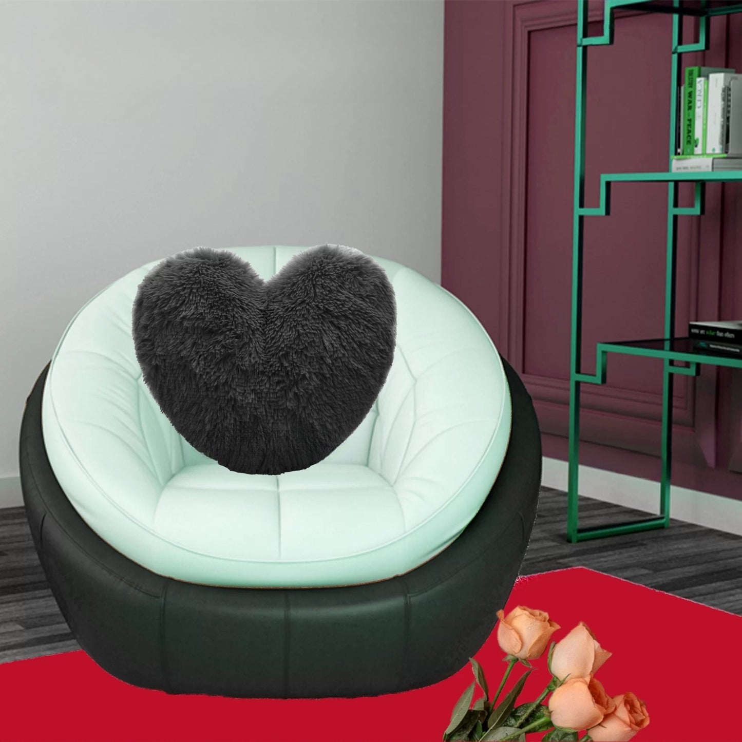 38cm Heart Shape Cuddly Teddy Fleece Fluffy Filled Cushions - TheComfortshop.co.ukHome Decor0721718956259thecomfortshopTheComfortshop.co.ukCud Heart Cushion 38cm BlackBlack38cm Heart Shape Cuddly Teddy Fleece Fluffy Filled Cushions - TheComfortshop.co.uk