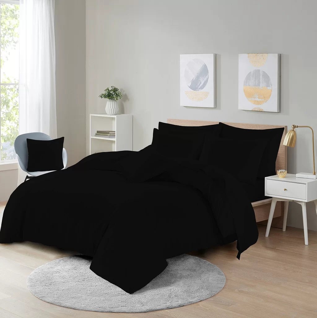 Black Plain Dyed Polycotton Duvet Cover With Pillowcase - TheComfortshop.co.ukDuvet Covers0721718957881thecomfortshopTheComfortshop.co.ukPCD Black King-1KingBlack Plain Dyed Polycotton Duvet Cover With Pillowcase - TheComfortshop.co.uk