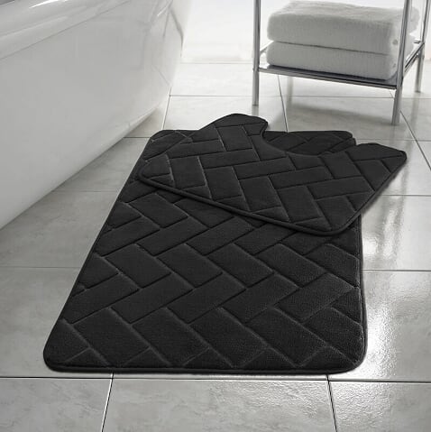 Block Bath Mat Memory Foam Set 2PCS Non Slip - TheComfortshop.co.ukBath Mats0721718957973thecomfortshopTheComfortshop.co.ukMF Block Bath Mat BlackBlackBlock Bath Mat Memory Foam Set 2PCS Non Slip - TheComfortshop.co.uk