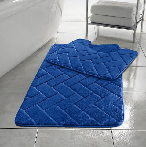 Block Bath Mat Memory Foam Set 2PCS Non Slip - TheComfortshop.co.ukBath Mats0721718958000thecomfortshopTheComfortshop.co.ukMF Block Bath Mat Royal BlueRoyal BlueBlock Bath Mat Memory Foam Set 2PCS Non Slip - TheComfortshop.co.uk