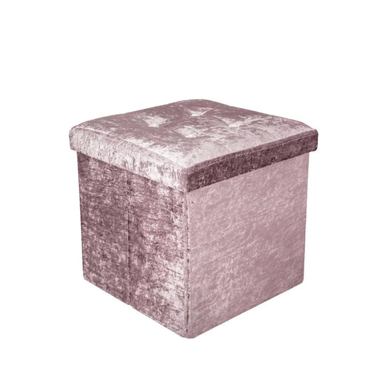 Blush Pink Foldable Storage Box - TheComfortshop.co.ukFurniture0721718959045thecomfortshopTheComfortshop.co.uk38cm blush pink collapsible storage crate38cm X 38cm X38 cmBlush Pink Foldable Storage Box - TheComfortshop.co.uk