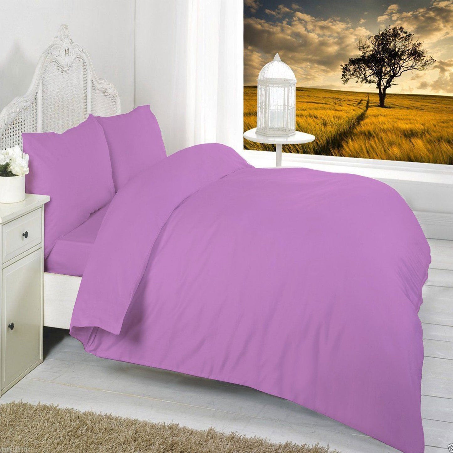 Egyptian Cotton T200 Duvet Cover Set In Several Sizes & Color, Pillow Cases Sold Separately - TheComfortshop.co.ukDuvet Covers0721718961925thecomfortshopTheComfortshop.co.ukLilac T200 Duvet SingleLilacSingleEgyptian Cotton T200 Duvet Cover Set In Several Sizes & Color, Pillow Cases Sold Separately - TheComfortshop.co.uk