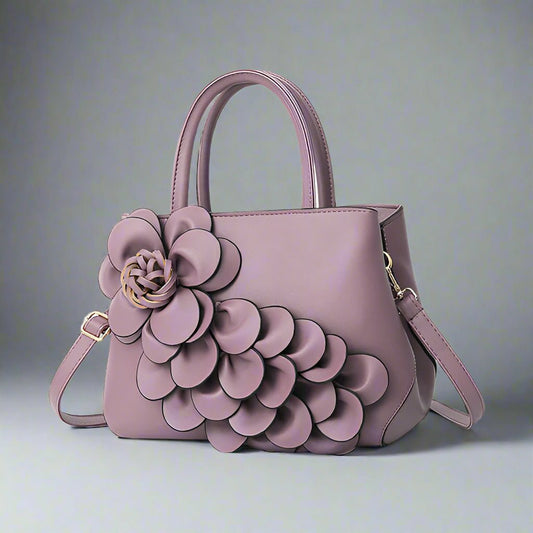 Elegant 3D Floral Handbag - Chic Tote & Crossbody Bag - TheComfortshop.co.uk10721718957840TheComfortshop.co.ukTheComfortshop.co.ukA45 - 1 GESSY HANDBAG TOTE BAG PURPLEPurpleElegant 3D Floral Handbag - Chic Tote & Crossbody Bag