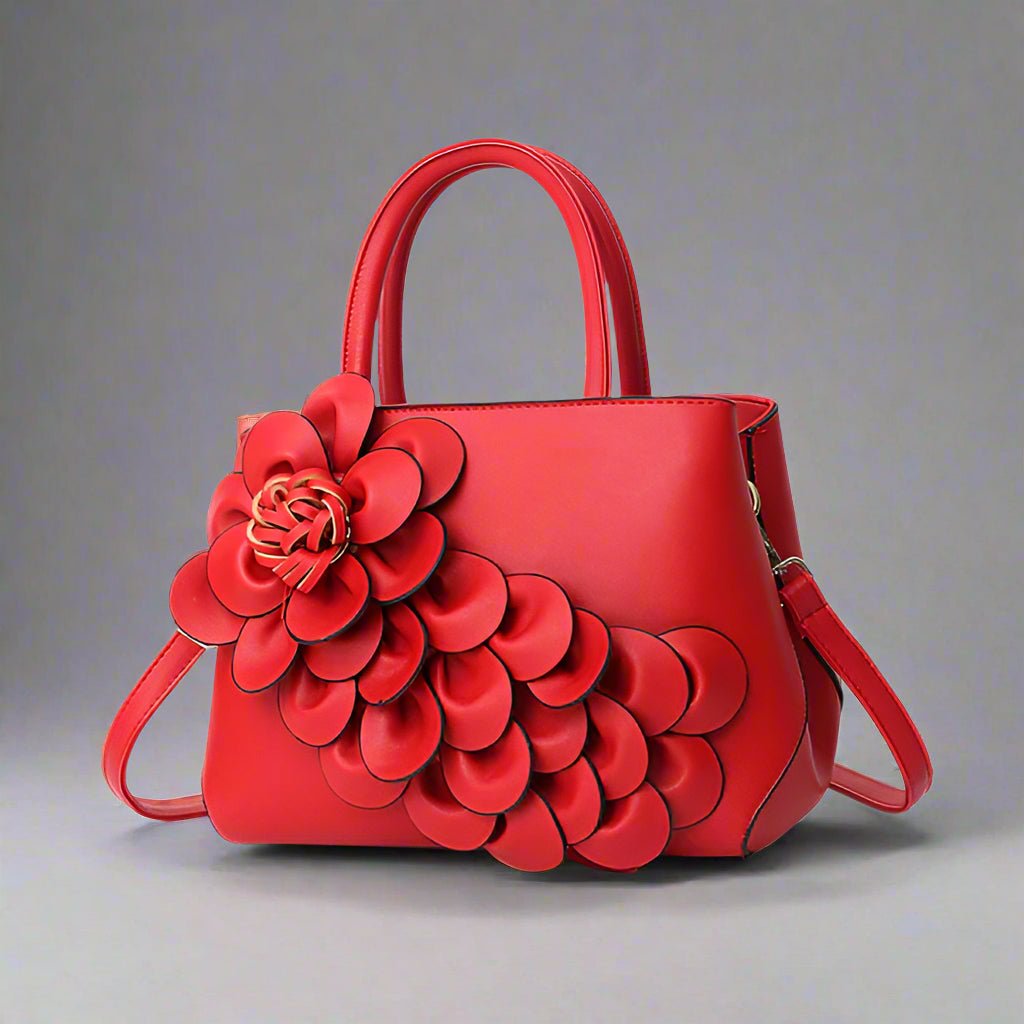 Elegant 3D Floral Handbag - Chic Tote & Crossbody Bag - TheComfortshop.co.uk10721718957864TheComfortshop.co.ukTheComfortshop.co.ukA45 - 1 GESSY HANDBAG TOTE BAG REDRedElegant 3D Floral Handbag - Chic Tote & Crossbody Bag