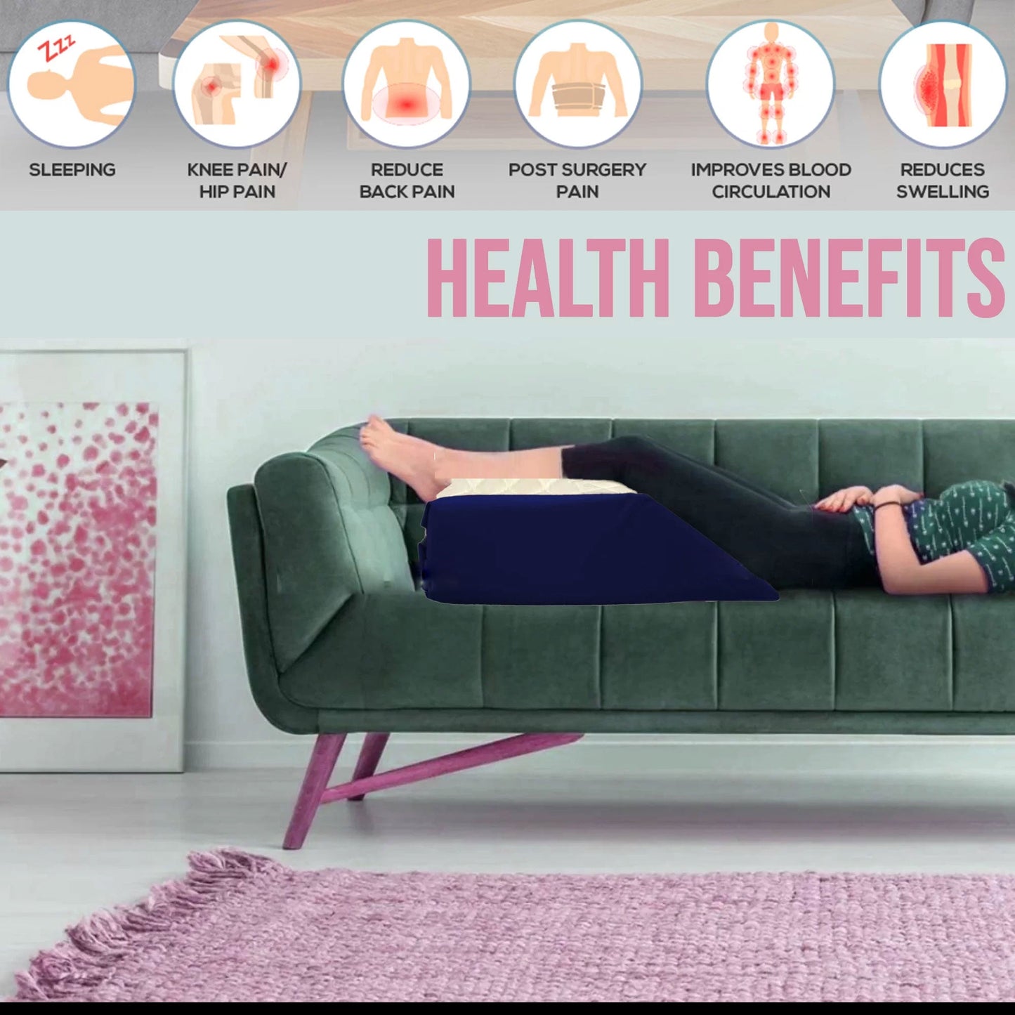 Elevating Wedge Memory Foam Leg Rest Support Cushion Pillow - TheComfortshop.co.ukPillows0721718962595thecomfortshopTheComfortshop.co.ukLeg Wedge Pillow NAVYNavyElevating Wedge Memory Foam Leg Rest Support Cushion Pillow - TheComfortshop.co.uk