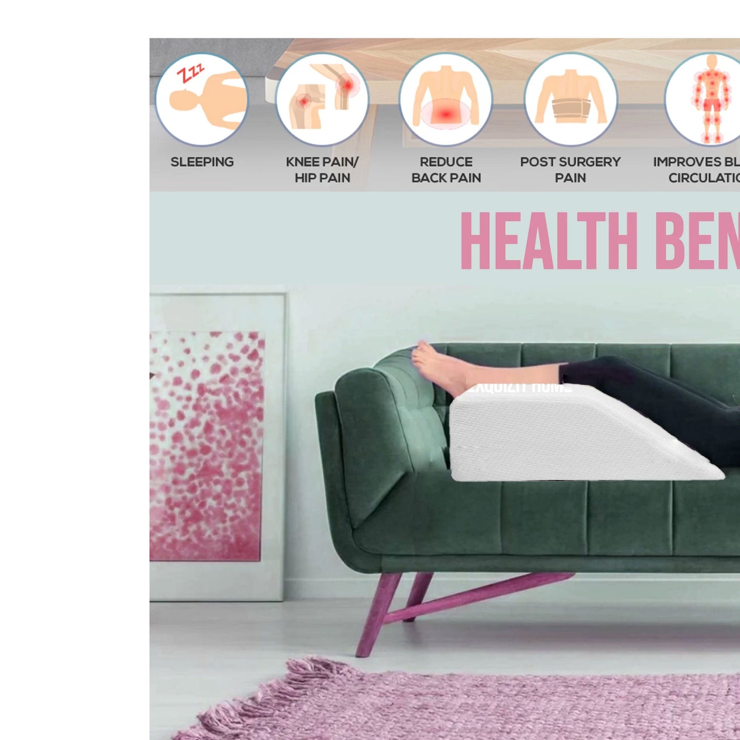 Elevating Wedge Memory Foam Leg Rest Support Cushion Pillow - TheComfortshop.co.ukPillows0721718962526thecomfortshopTheComfortshop.co.ukLeg Wedge Pillow WHITEWhiteElevating Wedge Memory Foam Leg Rest Support Cushion Pillow - TheComfortshop.co.uk