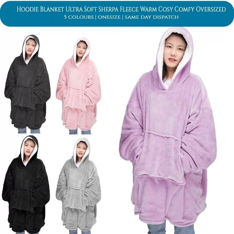 Fleece Oversized Hoodie Blanket Ultra Plush Sherpa Giant Hooded Sweatshirt Soft - TheComfortshop.co.ukClothes0721718969099thecomfortshopTheComfortshop.co.ukLadies Teddy Oversize Hoodie SilverSilverFleece Oversized Hoodie Blanket Ultra Plush Sherpa Giant Hooded Sweatshirt Soft - TheComfortshop.co.uk