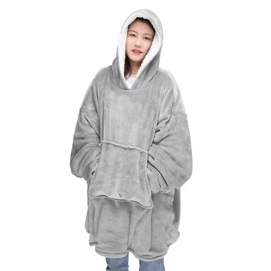 Fleece Oversized Hoodie Blanket Ultra Plush Sherpa Giant Hooded Sweatshirt Soft - TheComfortshop.co.ukClothes0721718969099thecomfortshopTheComfortshop.co.ukLadies Teddy Oversize Hoodie SilverSilverFleece Oversized Hoodie Blanket Ultra Plush Sherpa Giant Hooded Sweatshirt Soft - TheComfortshop.co.uk