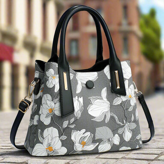 Floral Print Tote Handbag โ Elegant & Versatile Shoulder Bag | - TheComfortshop.co.ukHand Bag10721718957857TheComfortshop.co.ukTheComfortshop.co.ukF50 GESSY HANDBAG DARK GREYDark GreyFloral Print Tote Handbag โ Elegant & Versatile Shoulder Bag |