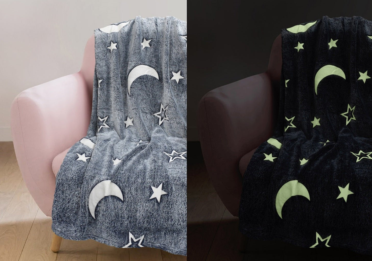 Glow in the Dark Teddy Fleece Duvet Set & Blanket โ Dinosaur, Unicorn, Moon & Stars Design - TheComfortshop.co.ukDuvet CoversTheComfortshop.co.ukTheComfortshop.co.ukGlow in the dark Blanket Moon & StarsGrayBlanketGlow in the Dark Teddy Fleece Duvet Set & Blanket โ Dinosaur, Unicorn, Moon & Stars Design