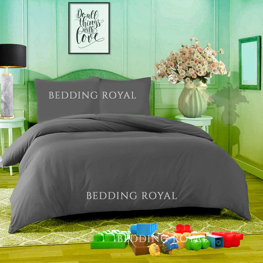 Grey Polycotton Duvet Cover Plain Dyed With Pillowcase - TheComfortshop.co.ukDuvet Covers0721718970149thecomfortshopTheComfortshop.co.ukPCD Black Double-1-1DoubleGrey Polycotton Duvet Cover Plain Dyed With Pillowcase - TheComfortshop.co.uk
