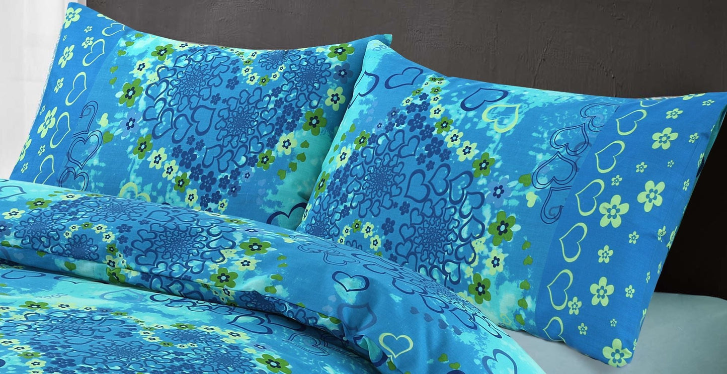 Jasmin Love Heart Flowers Duvet Cover Set | Floral Bedding - TheComfortshop.co.ukDuvet Covers0721718956808TheComfortshop.co.ukTheComfortshop.co.ukPrinted Jasmin Duvet Teal SingleSingleTealJasmin Love Heart Flowers Duvet Cover Set | Floral Bedding