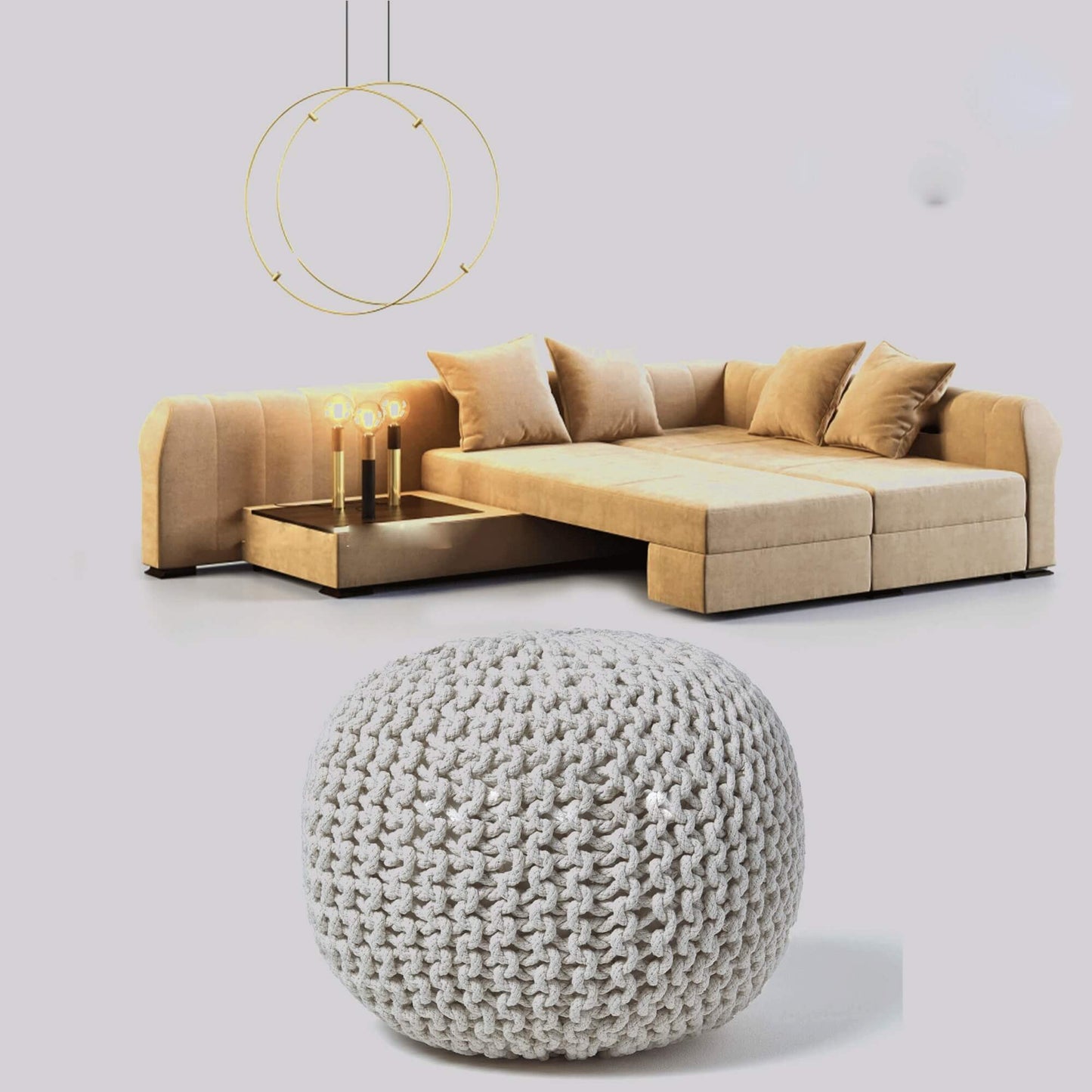 Knitted Pouffe & Footstool Round Large Moroccan Knitted 50CM - TheComfortshop.co.ukFurniture0721718971580thecomfortshopTheComfortshop.co.ukCream Knitted PoufCreamKnitted Pouffe & Footstool Round Large Moroccan Knitted 50CM - TheComfortshop.co.uk