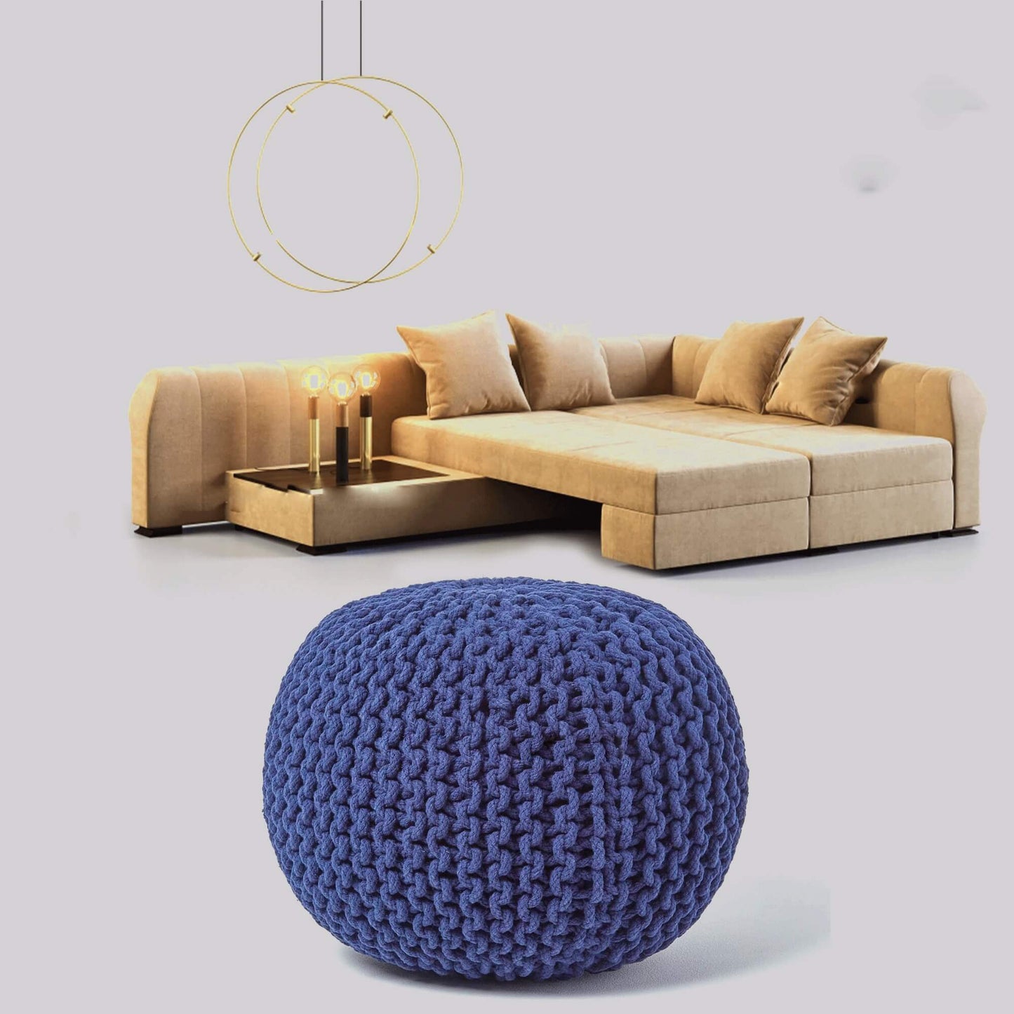 Knitted Pouffe & Footstool Round Large Moroccan Knitted 50CM - TheComfortshop.co.ukFurniture0721718971542thecomfortshopTheComfortshop.co.ukRoyal Blue Knitted PoufRoyal BlueKnitted Pouffe & Footstool Round Large Moroccan Knitted 50CM - TheComfortshop.co.uk
