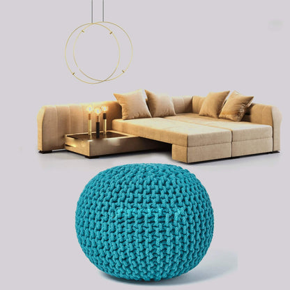 Knitted Pouffe & Footstool Round Large Moroccan Knitted 50CM - TheComfortshop.co.ukFurniture0721718971535thecomfortshopTheComfortshop.co.ukTeal Knitted PoufTealKnitted Pouffe & Footstool Round Large Moroccan Knitted 50CM - TheComfortshop.co.uk
