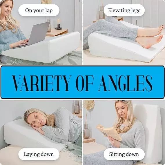 Large Acid Reflux Flex Support Bed Wedge Pillow with Quilted or Tartan Design Cover - TheComfortshop.co.ukPillows0721718971665thecomfortshopTheComfortshop.co.ukBACK Wedge WHITEWhiteLarge Acid Reflux Flex Support Bed Wedge Pillow with Quilted or Tartan Design Cover