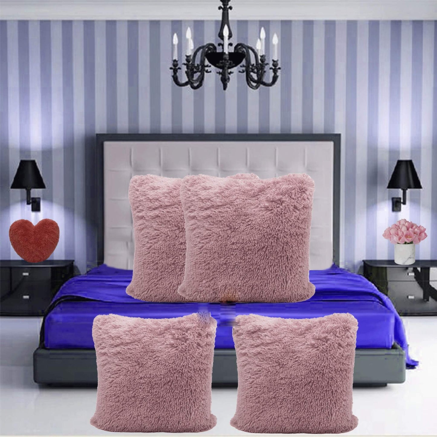 Pack Of 4 Teddy Hug & Snug Fluffy Fleece Cushion Cover - TheComfortshop.co.ukPillow Case0721718974352thecomfortshopTheComfortshop.co.ukCuddles Cover 43cm Blush Pink X 4Blush PinkPack Of 4 Teddy Hug & Snug Fluffy Fleece Cushion Cover - TheComfortshop.co.uk
