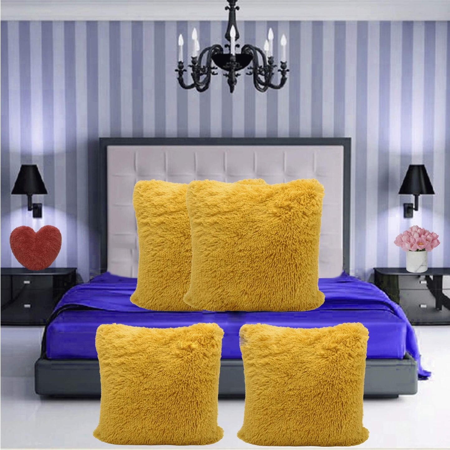 Pack Of 4 Teddy Hug & Snug Fluffy Fleece Cushion Cover - TheComfortshop.co.ukPillow Case0721718974314thecomfortshopTheComfortshop.co.ukCuddles Cover 43cm Ochre X 4OchrePack Of 4 Teddy Hug & Snug Fluffy Fleece Cushion Cover - TheComfortshop.co.uk