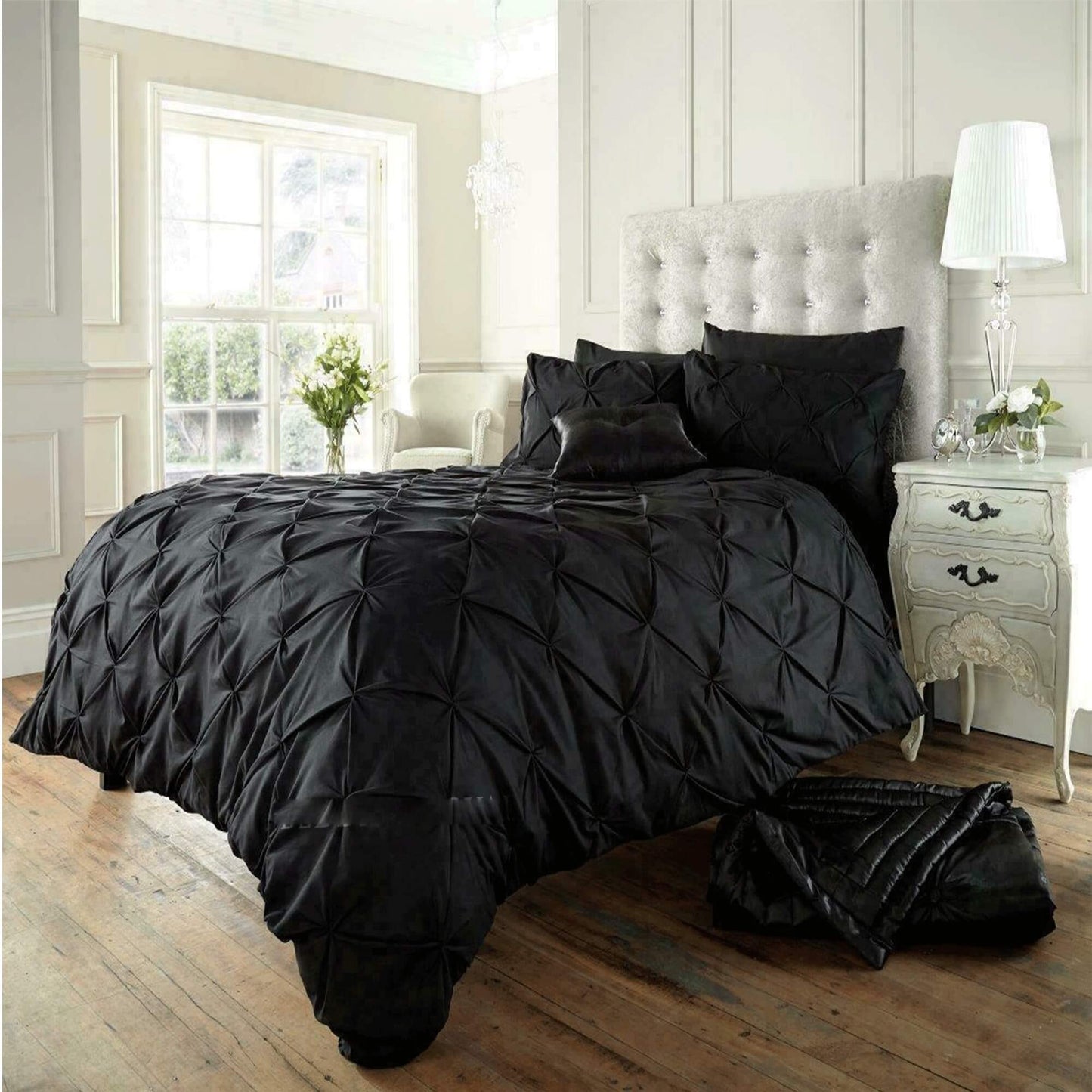 Pintuck Pleated Alexander Alford Duvet Quilt Cover Bedding Set - TheComfortshop.co.ukDuvet Covers0721718974659thecomfortshopTheComfortshop.co.ukAlexander Black Duvet SingleBlackDuvet Cover Set Single OnlyPintuck Pleated Alexander Alford Duvet Quilt Cover Bedding Set - TheComfortshop.co.uk