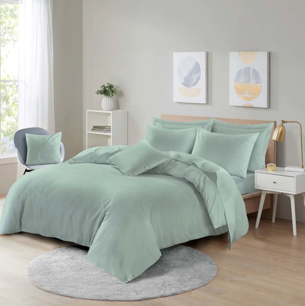 Plain Dyed Polycotton Duvet Cover Quilt Bedding Set With Pillowcase - TheComfortshop.co.ukDuvet Covers0721718976257thecomfortshopTheComfortshop.co.ukPCD Duck Egg SingleDuck EggSinglePlain Dyed Polycotton Duvet Cover Quilt Bedding Set With Pillowcase - TheComfortshop.co.uk