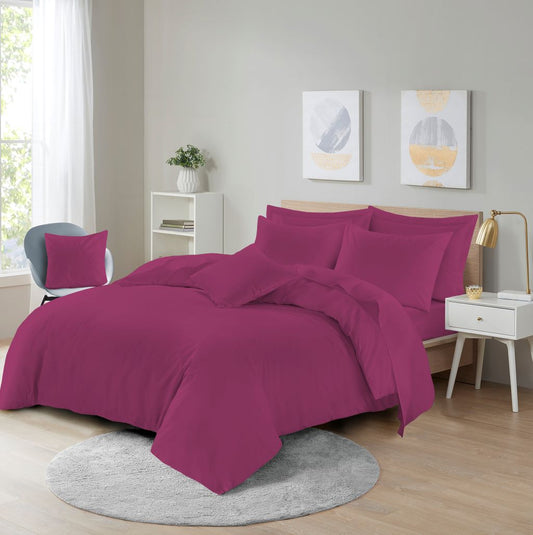 Plain Dyed Polycotton Duvet Cover Quilt Bedding Set With Pillowcase - TheComfortshop.co.ukDuvet Covers0721718975366thecomfortshopTheComfortshop.co.ukPCD Fuchsia SingleFuchsiaSinglePlain Dyed Polycotton Duvet Cover Quilt Bedding Set With Pillowcase - TheComfortshop.co.uk