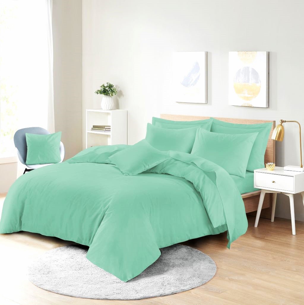 Plain Dyed Polycotton Duvet Cover Quilt Bedding Set With Pillowcase - TheComfortshop.co.ukDuvet Covers0721718975953thecomfortshopTheComfortshop.co.ukPCD Mint SingleMintSinglePlain Dyed Polycotton Duvet Cover Quilt Bedding Set With Pillowcase - TheComfortshop.co.uk