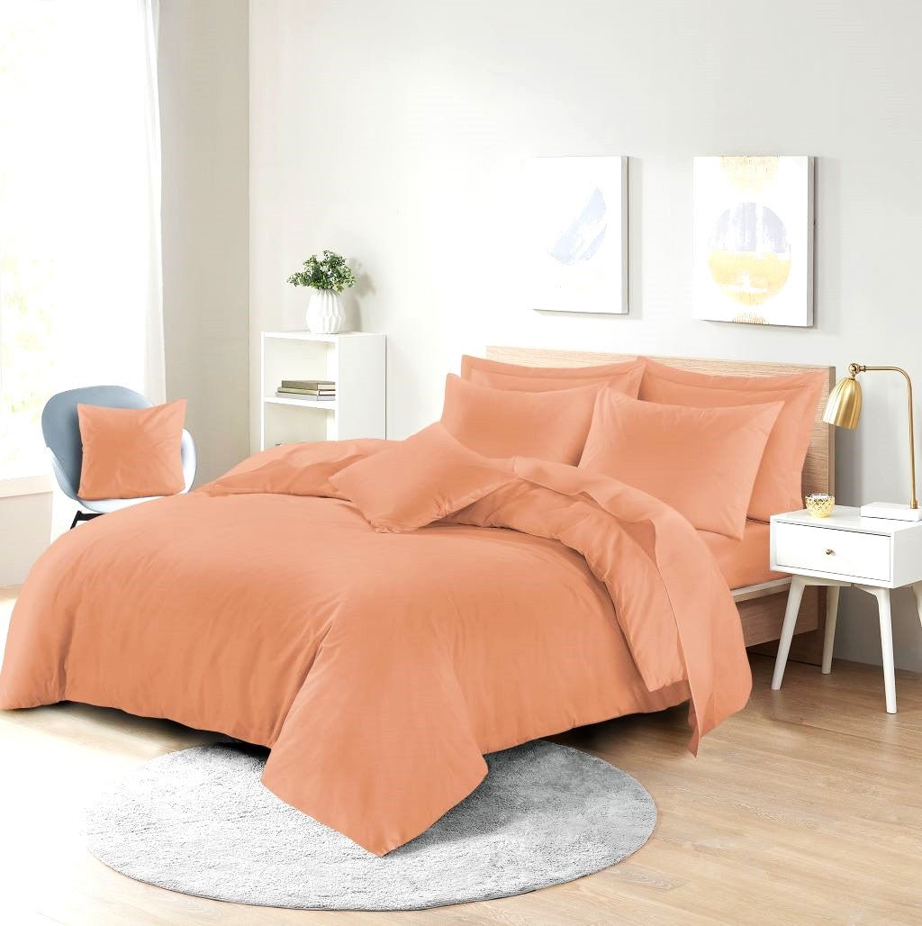 Plain Dyed Polycotton Duvet Cover Quilt Bedding Set With Pillowcase - TheComfortshop.co.ukDuvet Covers0721718975809thecomfortshopTheComfortshop.co.ukPCD Peach SinglePeachSinglePlain Dyed Polycotton Duvet Cover Quilt Bedding Set With Pillowcase - TheComfortshop.co.uk