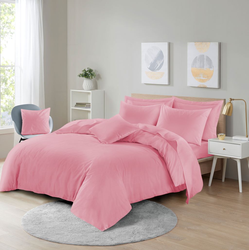 Plain Dyed Polycotton Duvet Cover Quilt Bedding Set With Pillowcase - TheComfortshop.co.ukDuvet Covers0721718975755thecomfortshopTheComfortshop.co.ukPCD Pink SinglePinkSinglePlain Dyed Polycotton Duvet Cover Quilt Bedding Set With Pillowcase - TheComfortshop.co.uk