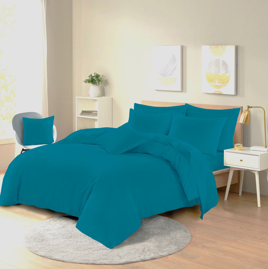 Plain Dyed Polycotton Duvet Cover Quilt Bedding Set With Pillowcase - TheComfortshop.co.ukDuvet Covers0721718975502thecomfortshopTheComfortshop.co.ukPCD Teal SingleTealSinglePlain Dyed Polycotton Duvet Cover Quilt Bedding Set With Pillowcase - TheComfortshop.co.uk