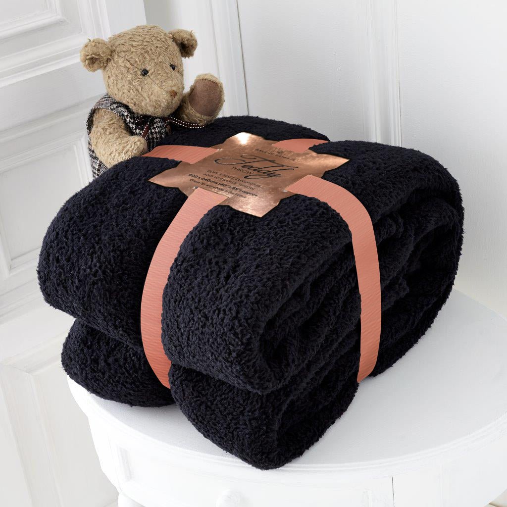 Teddy Bear Throw Blanket - TheComfortshop.co.ukThrows0721718978879thecomfortshopTheComfortshop.co.ukTeddy Throw Black DoubleBlackDoubleTeddy Bear Throw Blanket - TheComfortshop.co.uk