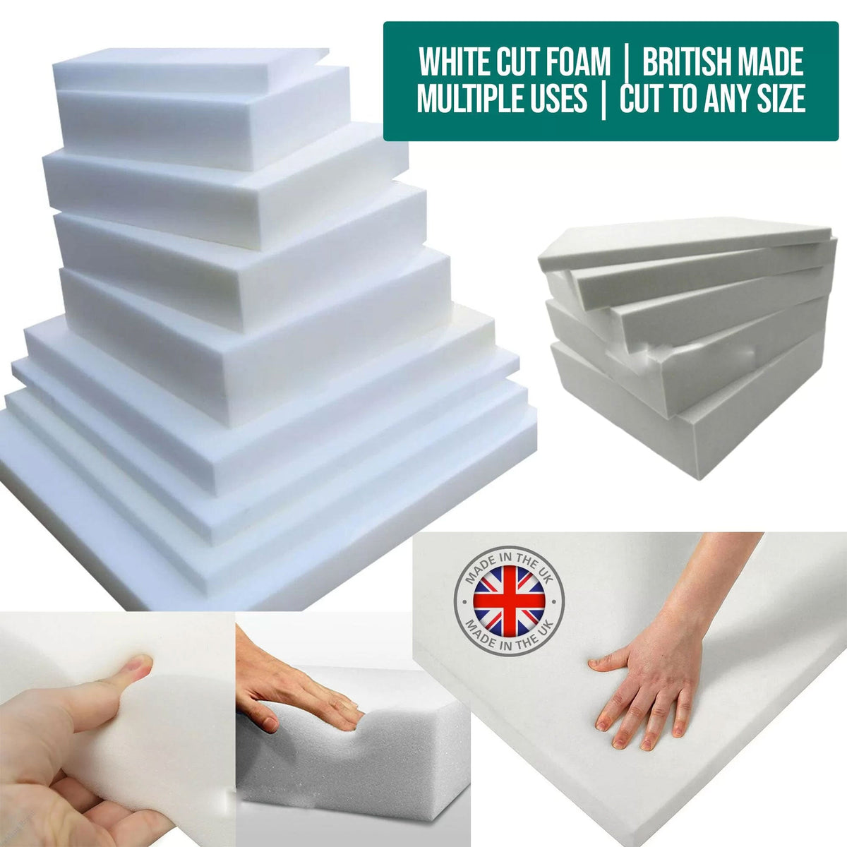 6 INCH Upholstery Foam Cushions High Density Seat Pad Replacement - TheComfortshop.co.ukFurniturethecomfortshopTheComfortshop.co.ukCUT FOAM 30 X 30 X 6 INCH30 X 30 INCHES6 INCH Upholstery Foam Cushions High Density Seat Pad Replacement - TheComfortshop.co.uk