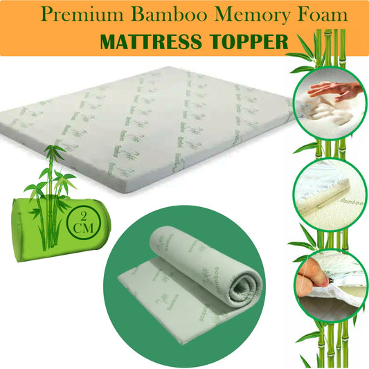 Bamboo Memory Foam Mattress Topper 2cm - TheComfortshop.co.ukMattress Toppers0721718957539thecomfortshopTheComfortshop.co.ukBamboo 1 Inch Topper BunkBunkBamboo Memory Foam Mattress Topper 2cm - TheComfortshop.co.uk