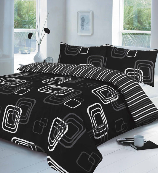 Blake Printed Duvet Cover Set - Easy Care Poly Cotton Quilt Cover Bedding Set - TheComfortshop.co.ukDuvet CoversthecomfortshopTheComfortshop.co.ukBlake Printed Black SingleSingleBlackBlake Printed Duvet Cover Set - Easy Care Poly Cotton Quilt Cover Bedding Set