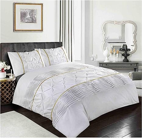 Diamond Pleats Polycotton Eleanor Duvet Cover Set With Pillowcases - TheComfortshop.co.ukDuvet Covers0721718960393thecomfortshopTheComfortshop.co.ukWhite Eleanor Duvet Set SingleSingleWhiteDiamond Pleats Polycotton Eleanor Duvet Cover Set With Pillowcases - TheComfortshop.co.uk