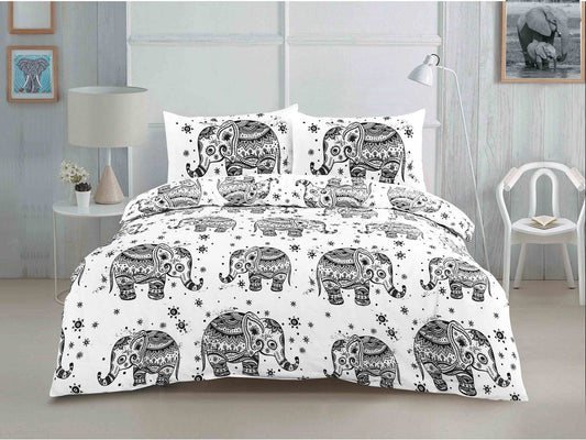 Elephant Printed Polycotton Duvet Cover Set – Reversible, Easy Care, Soft & Durable - TheComfortshop.co.ukDuvet CoversthecomfortshopTheComfortshop.co.ukElephant Printed Duvet Set SingleSingleElephant Printed Polycotton Duvet Cover Set – Reversible, Easy Care, Soft & Durable