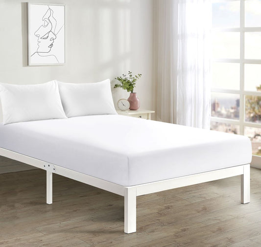 Fitted Bed Sheet + 2 FREE Pillowcases | Plain Dyed | Soft & Durable | All Sizes & Colours - TheComfortshop.co.ukBed Sheets0721718963677thecomfortshopTheComfortshop.co.ukPC FIT FREE PP White KingWhiteKingFitted Bed Sheet + 2 FREE Pillowcases | Plain Dyed | Soft & Durable | All Sizes & Colours