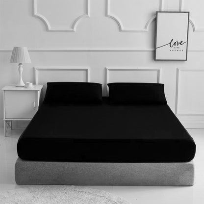 Fitted Bed Sheet Matching FREE 2 X PILLOW CASE Plain Dyed - TheComfortshop.co.ukBed Sheets0721718963592thecomfortshopTheComfortshop.co.ukPC FIT FREE PP Black KingBlackKingFitted Bed Sheet Matching FREE 2 X PILLOW CASE Plain Dyed - TheComfortshop.co.uk