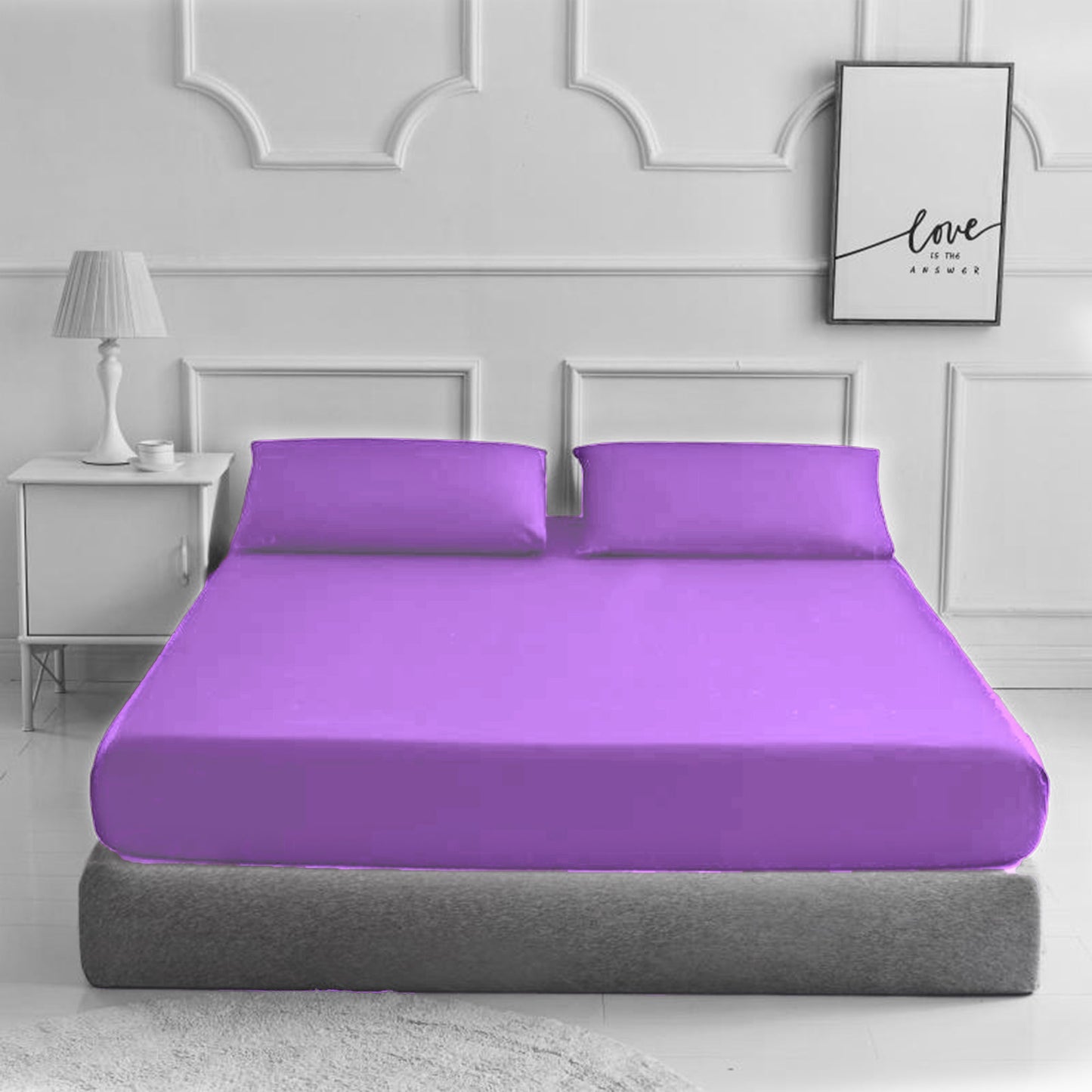 Fitted Bed Sheet Matching FREE 2 X PILLOW CASE Plain Dyed - TheComfortshop.co.ukBed Sheets0721718963653thecomfortshopTheComfortshop.co.ukPC FIT FREE PP Lilac KingLilacKingFitted Bed Sheet Matching FREE 2 X PILLOW CASE Plain Dyed - TheComfortshop.co.uk