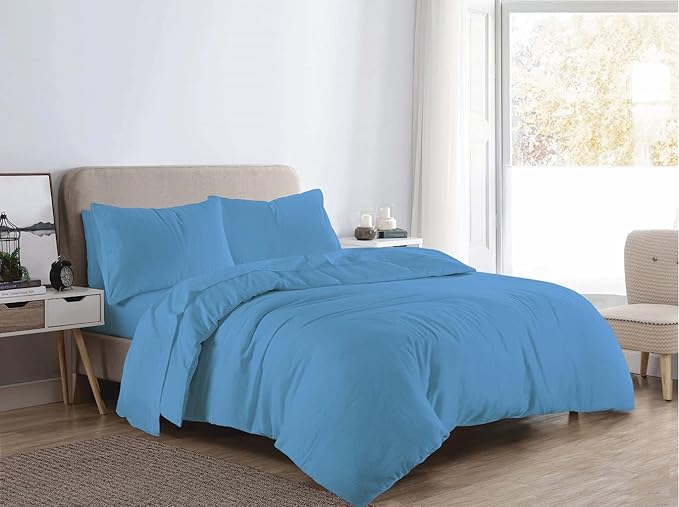 Flannelette 100% Brushed Cotton Duvet Quilt Cover & Pillow Case - TheComfortshop.co.ukDuvet Covers0721718965558thecomfortshopTheComfortshop.co.ukFlannelette DC Blue SingleBlueDuvet Cover Set Single OnlyFlannelette 100% Brushed Cotton Duvet Quilt Cover & Pillow Case