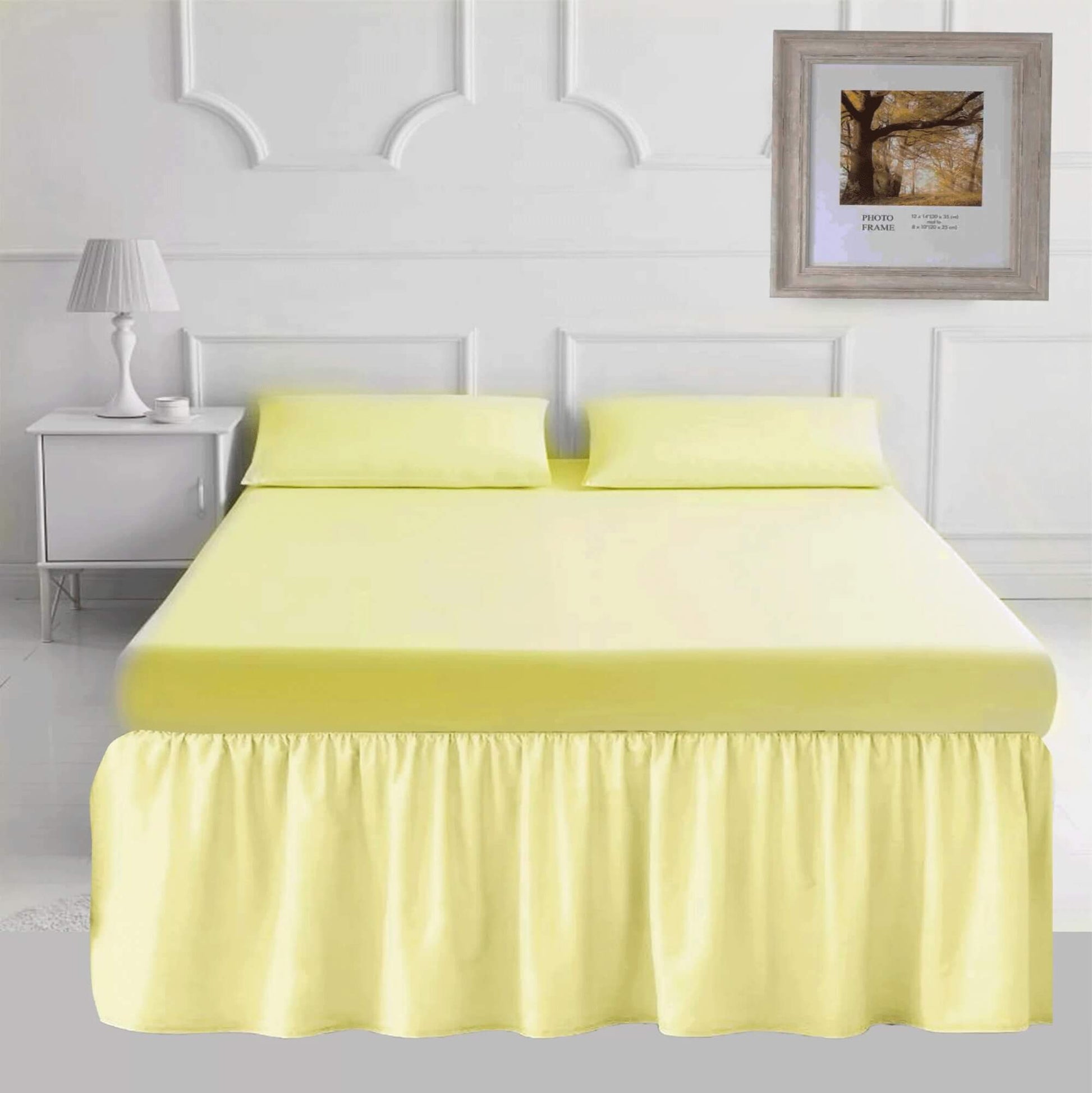 Frilled Base Valance Sheet 40cm - TheComfortshop.co.ukBed Skirts0721718970040thecomfortshopTheComfortshop.co.ukPC BASE VALANCE LEMON SINGLELemonSingleFrilled Base Valance Sheet 40cm - TheComfortshop.co.uk