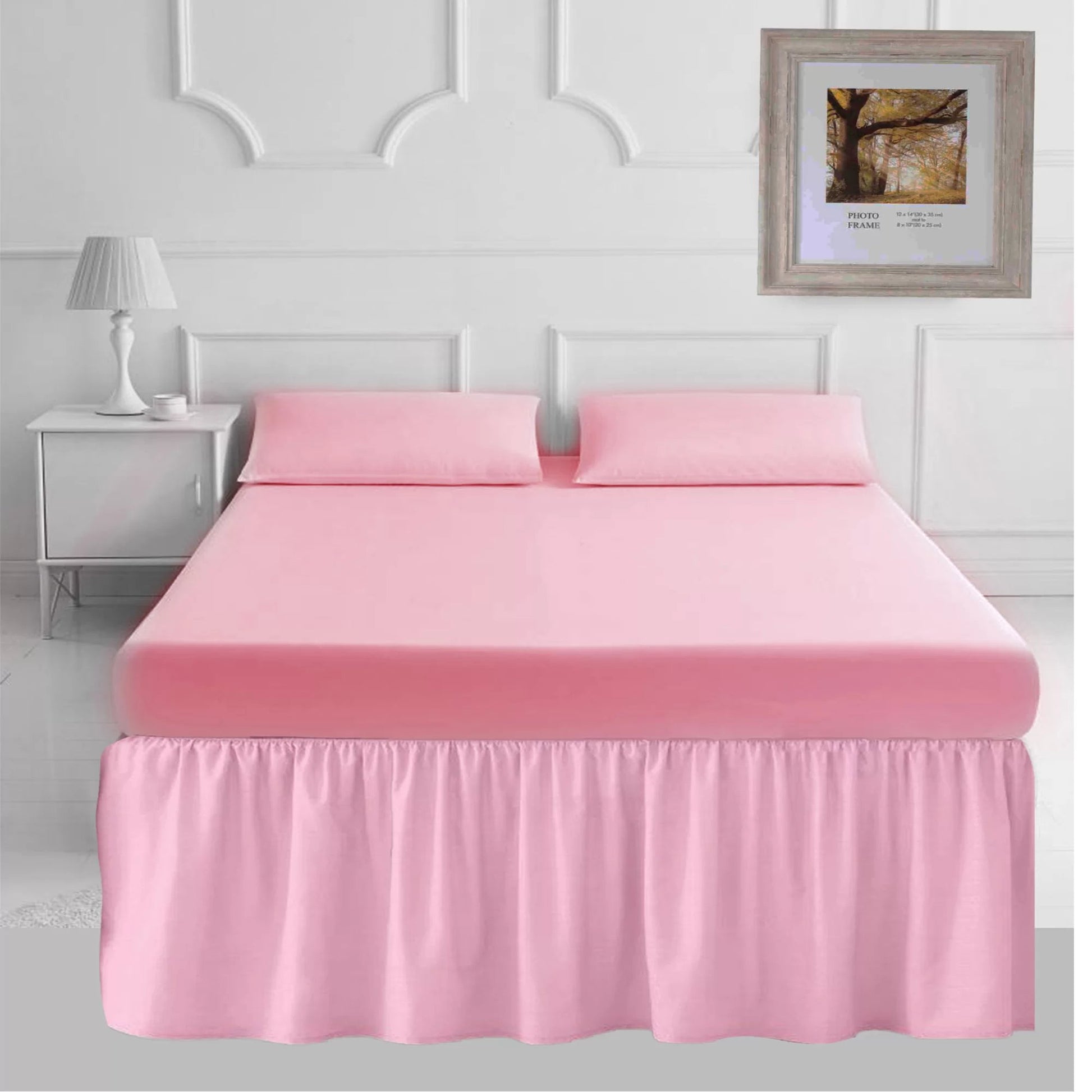 Frilled Base Valance Sheet 40cm - TheComfortshop.co.ukBed Skirts0721718969594thecomfortshopTheComfortshop.co.ukPC BASE VALANCE PINK SINGLEPinkSingleFrilled Base Valance Sheet 40cm - TheComfortshop.co.uk