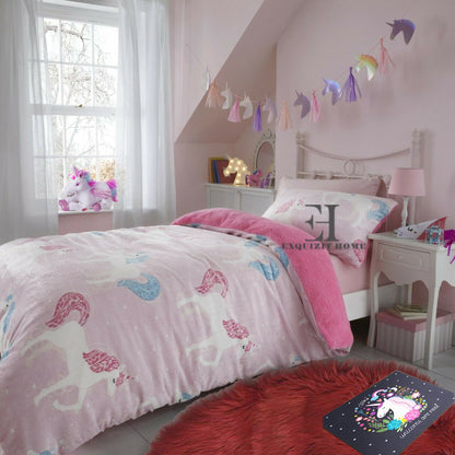 Kids Teddy Fleece Duvet Cover Children Bedding Set With Pillowcase - TheComfortshop.co.ukDuvet Covers0721718971474thecomfortshopTheComfortshop.co.ukTeddy DC Unicorn Pink DoubleDuvet Cover Set Double OnlyUnicorn PinkKids Teddy Fleece Duvet Cover Children Bedding Set With Pillowcase - TheComfortshop.co.uk