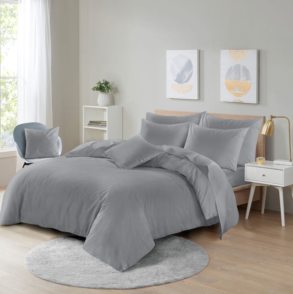 Luxury Microfiber Duvet Cover Set – Ultra Soft & Wrinkle - Resistant Bedding - TheComfortshop.co.uk10721718957369TheComfortshop.co.ukTheComfortshop.co.ukMicrofiber DC Grey SingleSingleGrayLuxury Microfiber Duvet Cover Set – Ultra Soft & Wrinkle - Resistant Bedding