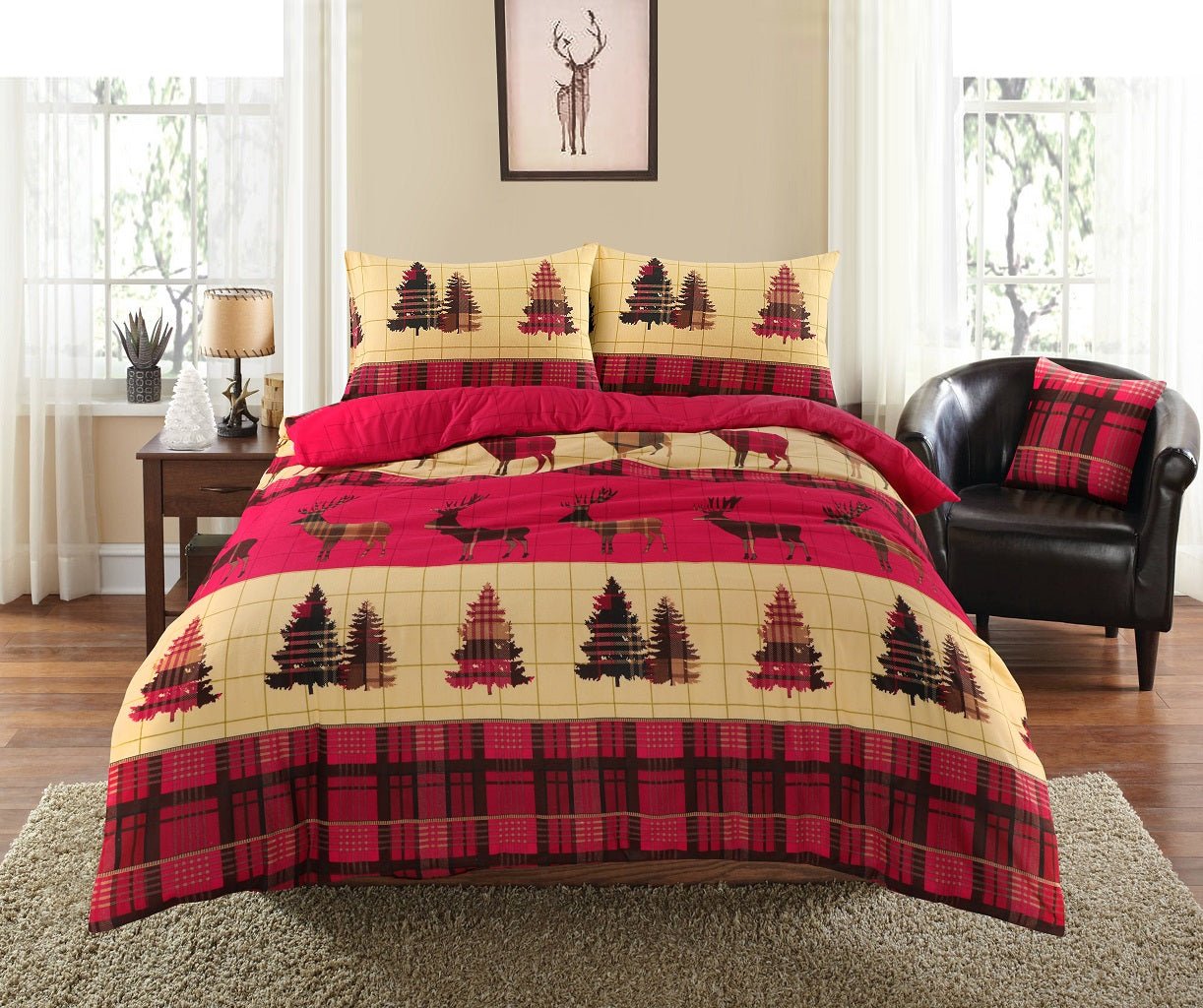 Luxury Red Flannelette Stag Duvet Cover Set - TheComfortshop.co.ukDuvet Covers0721718971924thecomfortshopTheComfortshop.co.ukred-single-stag-flannelette-duvet-coverSingleLuxury Red Flannelette Stag Duvet Cover Set - TheComfortshop.co.uk