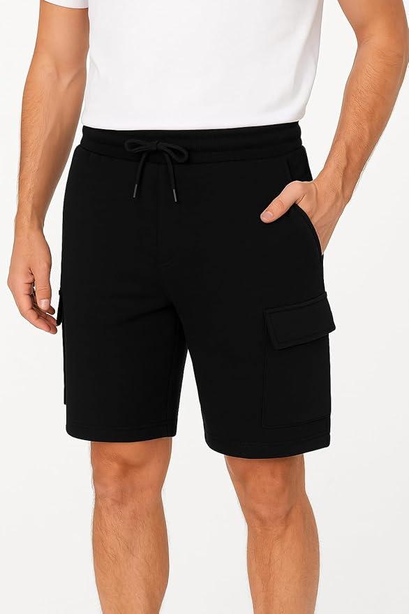 Men’s Everyday Fleece Cargo Shorts – Relaxed Fit Cotton Blend for Gym, Home & Streetwear - TheComfortshop.co.ukMens ShortsthecomfortshopTheComfortshop.co.ukFleece Short Navy SMALLNavySMen’s Everyday Fleece Cargo Shorts – Relaxed Fit Cotton Blend for Gym, Home & Streetwear