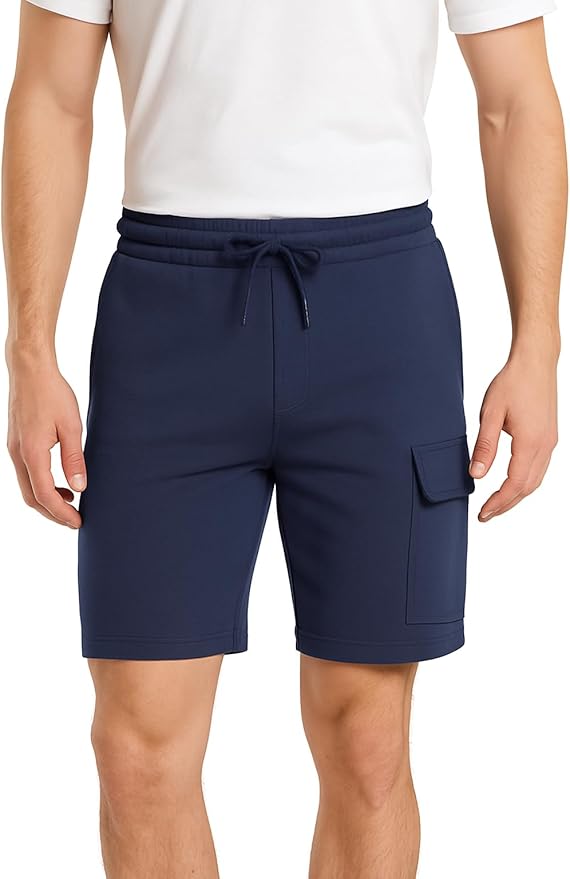 Men’s Everyday Fleece Cargo Shorts – Relaxed Fit Cotton Blend for Gym, Home & Streetwear - TheComfortshop.co.ukMens ShortsthecomfortshopTheComfortshop.co.ukFleece Short Navy SMALLNavySMen’s Everyday Fleece Cargo Shorts – Relaxed Fit Cotton Blend for Gym, Home & Streetwear