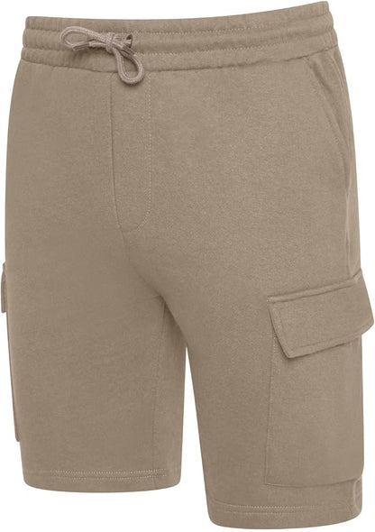 Men’s Everyday Fleece Cargo Shorts – Relaxed Fit Cotton Blend for Gym, Home & Streetwear - TheComfortshop.co.ukMens ShortsthecomfortshopTheComfortshop.co.ukFleece Short Stone SMALLKHAKISMen’s Everyday Fleece Cargo Shorts – Relaxed Fit Cotton Blend for Gym, Home & Streetwear
