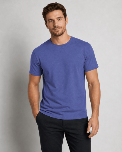 Men's Polycotton T-Shirt | 52% Cotton 48% Polyester | Soft Breathable Everyday Tee - TheComfortshop.co.ukTheComfortshop.co.ukTheComfortshop.co.ukT-Shirt-Denim Blue-SmallDenim BlueSMen's Polycotton T-Shirt | 52% Cotton 48% Polyester | Soft Breathable Everyday Tee - TheComfortshop.co.uk