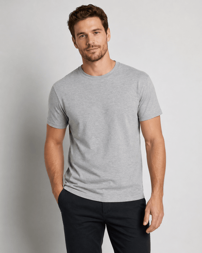 Men's Polycotton T-Shirt | 52% Cotton 48% Polyester | Soft Breathable Everyday Tee - TheComfortshop.co.ukTheComfortshop.co.ukTheComfortshop.co.ukT-Shirt-Grey-SmallGreySMen's Polycotton T-Shirt | 52% Cotton 48% Polyester | Soft Breathable Everyday Tee - TheComfortshop.co.uk